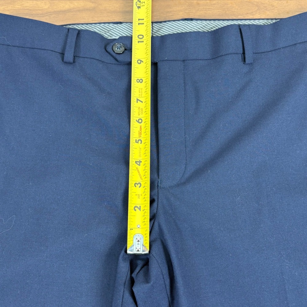 Michael Kors‎ Mens Dress Pants Navy Blue Flat Front 34x29.5 Career Office - Picture 9 of 10